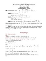 Đề và HD giải đề thi HSG Huyện  Lộc hà năm 2009-2010