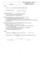 Đề ôn tập Toán 10 HK2 - đề số 3