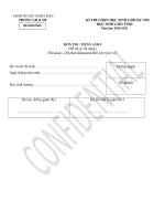 Đề thi HSG lớp 9 vòng 3 huyện N Đ