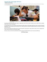 Công bố môn thi tốt nghiệp THPT 2011