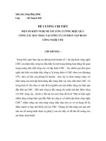 luận văn quản trị chất lượng MỘT SỐ KIẾN NGHỊ NHẰM TĂNG CƯỜNG HIỆU QUẢ CÔNG TÁC ĐẤU THẦU TẠI CÔNG TY CỔ PHẦN TẬP ĐOÀN CÔNG NGHỆ CMC