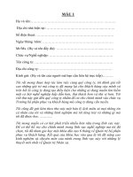 Mẫu hồ sơ xin việc qua email