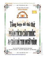 Tuyển tập các đề thi thử THPT Quốc Gia môn Ngữ Văn