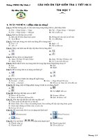 Câu hỏi ôn tập KT lớp 7 HK II