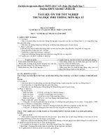 Tài liệu  ôn thi TNPT Địa lí 2011