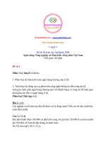 Đề thi kế toán vào ngân hàng nông nghiệp và phát triển nông thôn.PDF