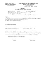 Mẫu đề nghị bổ nhiệm lại