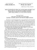 báo công tác tuyển sinh 2010. triển khai kế hoạch tuyển sinh 2011