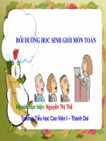 BỒI DƯỠNG HỌC SINH GIỎI MÔN TOÁN