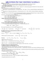 ĐỀ CƯƠNG ÔN TẬP CHƯƠNG 7,8 LỚP 11