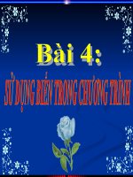 bai 4 Su dung bien trong chuong trinh