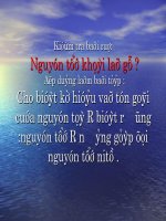 Giáo án bồi dưỡng thao giảng, thi giáo viên hoá học lớp 8 Bài 6 Đơn chất và hợp chất - phân tử (34)