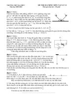 Đề thi Olympic Lý ĐP lớp 11 năm 2009-2010