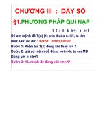 CHUYÊN ĐỀ DẠY SỐ  CÁC BÀI TẬP CHUYÊN ĐỀ DÃY SỐ (CÓ LỜI GIẢI)