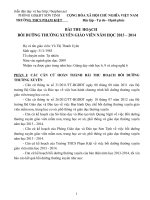 BÀI THU HOẠCH BỒI DƯỠNG THƯỜNG XUYÊN GIÁO VIÊN Nhiệm vụ Giảng dạy sinh học 6, 9 và công nghệ 6