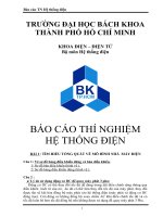 Báo cáo thí nghiệm hệ thống điện BK HCM