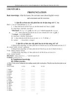 Đề cương ôn tập môn anh văn