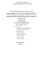 Phát triển các công cụ phân tích và dự báo trên thị trường chứng khoán Việt Nam