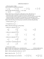 Đề kiểm tra chương III Số học 6