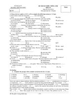 Đề thi Olympic Tiếng Anh ĐP lớp 10 năm 2009-2010