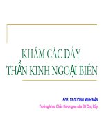 Khám các dây thần kinh ngoại biên