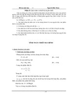 tính toán tháp chưng cất axeton nước