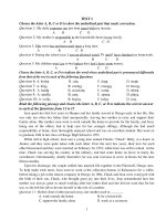 Tài liệu ôn thi TN môn Tiếng Anh