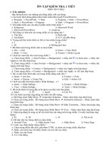 ĐỀ CƯƠNG KIỂM TRA 1 TIẾT HK2 MÔN TIN9