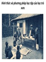 bai 1.Phương pháp học tập thời xưa
