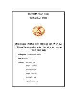Tiểu luận Dự đoán xu hướng biến động về giá và sản lượng của máy tính xách tay trong thời gian tới