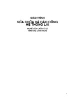 GIÁO TRÌNH SỬA CHỮA VÀ BẢO DƯỠNG HỆ THỐNG LÁI.Doc