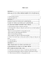 luận văn thạc sĩ kinh tế đầu tư Đầu tư nâng cao năng lực cạnh tranh tại công ty CP thực phẩm Hữu Nghị.