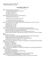 Chủ đề dao động điện từ (Ôn thi TN)