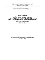 GIÁO TRÌNH KIỂM TRA, BẢO DƯỠNG HỆ THỐNG PHUN XĂNG ĐIỆN TỬ