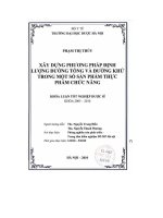 Xây dựng phương pháp định lượng đường tổng và đường khử trong một số sản phẩm thực phẩm chức năng