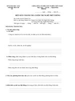 Biên Bản Thanh Tra Coi Thi, Chấm Thi Nghề PT