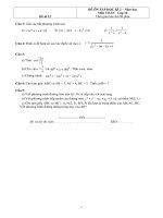 Đề ôn tập Toán 10 HK2 - đề số 12