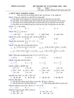 đề thi HK II toán 7 (có đáp án hay)