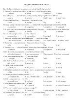 Bài tập ngữ pháp tiếng Anh