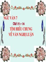 tiet 75,76 Tim hieu chung ve van nghi luan