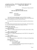 Kế hoạch ôn tập kiểm tra học kỳ II năm 2010-2011