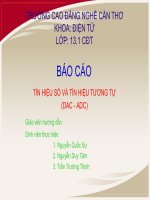 báo cáo tín hiệu số và tín hiệu tương tự (DAC ADC)