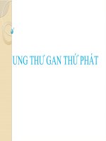Bài giảng ung thư gan thứ phát