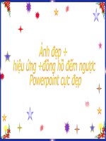 ảnh đẹp+hiệu ứng+đồng hồ đếm ngược+pơeoint cực đẹp