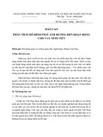 báo cáo phân tích mo hình pest ảnh hưởng đến hoạt động cho vay sinh viên