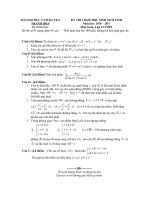 Đề thi học sinh giỏi môn Toán năm học 2010-2011 của Thanh Hoá