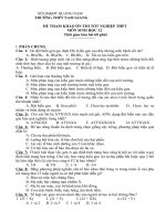 Đề thi thử TN số 5