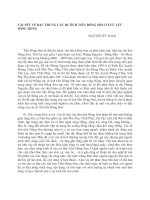 Vài nét về đặc trưng các di tích tiền Đông Sơn