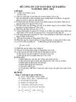 DE CUONG TOAN 6 ky II