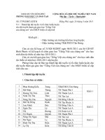 Thành lập và huấn luyện đội tuyển GLGD cấp tỉnh